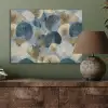 Bladeren - Abstract - Goud - Blauw PET vilt klein -sfeer2
