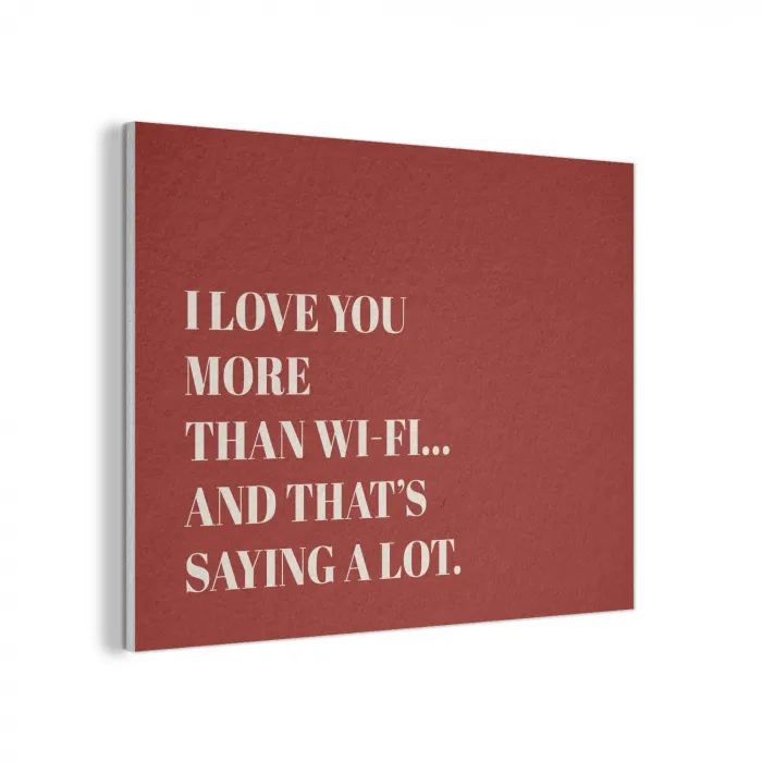 Rood - Quote - Liefde PET vilt klein -3d