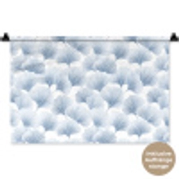 Waaier - Modern - Blauw Wandkleed katoen klein 269 -t3d_DE