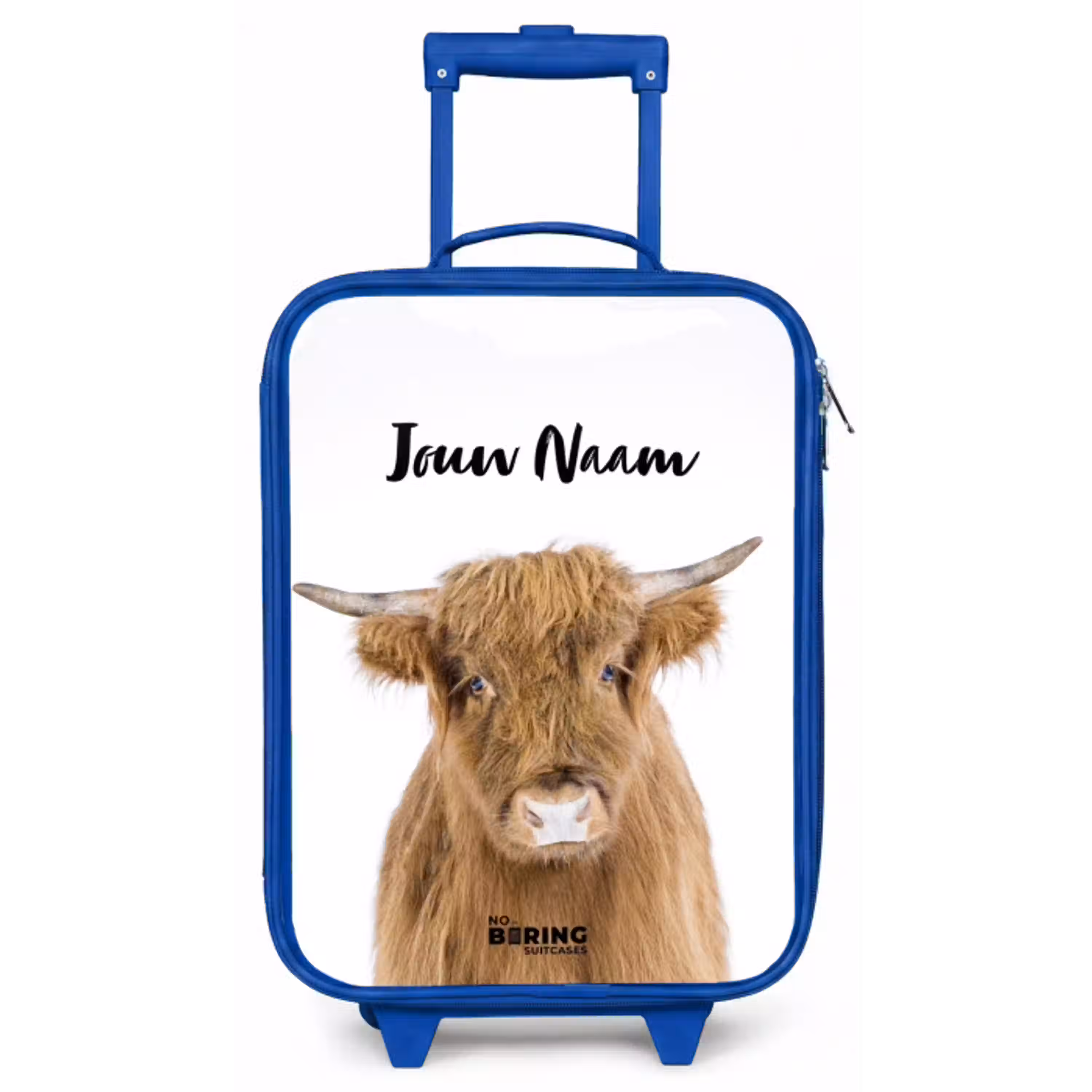 Halbe Hooglander Kinderkoffer - Blauw klein -zz3dotto