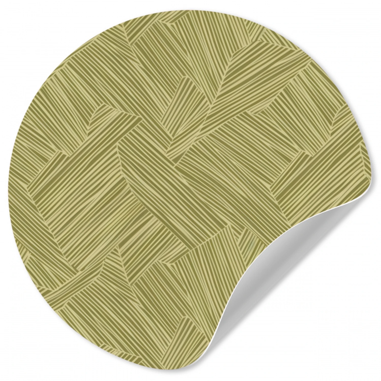 Abstract - Modern - Groen Wandcirkel behangsticker klein 186 -3d
