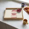 Minimalistisch - Cirkels - Roze Dienblad Rechthoek middel -sfeer2