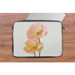 Papavers - Botanisch - Roze laptophoes neopreen klein -tafel