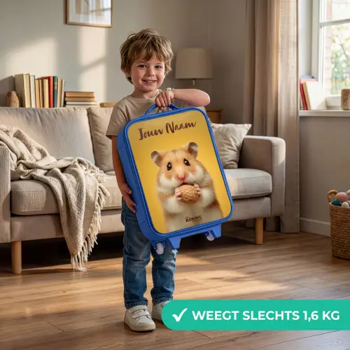 Hamster - Walnoot - Dier Kinderkoffer - Blauw klein -sfeer2_NL