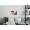 Raster - Halve cirkels - Contrast Muursticker klein -slaapkamer