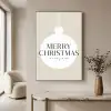 Christmas - Kerstballen - Japandi - Witte kerstballen Textielframe zwart klein -sfeer2