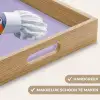 Papegaai - Koksmuts - Paars - Cute Dienblad Rechthoek middel -USP_HandgreepNL