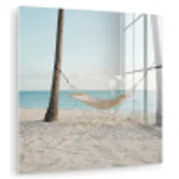 Hangmat - Strand - Wit plexiglas 5mm klein -zzzproduct_nieuw