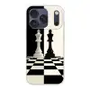 Schaakstukken - Koning - Geblokt - Zwart Telefoonhoesje iPhone 17 Pro klein -3d