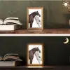 Paard - Modern - Balans Light Box met kabel (Tafellamp) klein -sfeer3