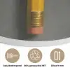 Potlood - Schilderij - Geel Akoestische PET Vilt - Rond klein -closeup_NL