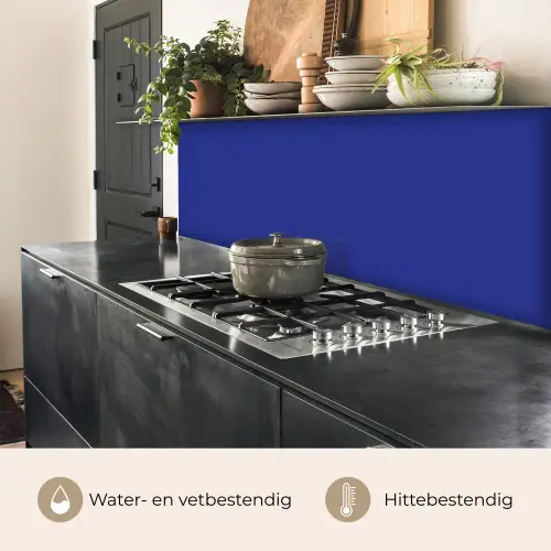 Blauw - Effen kleur - Donkerblauw keuken achterwand 2 middel 871 -usp_NL