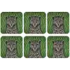 Panter - Zebrapatroon - Groen onderzetter kurk middel -zkaufland3dotto