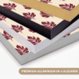 Botanisch - Patroon - Bordeaux Textielframe zwart klein 947 -USP_kleurenNL