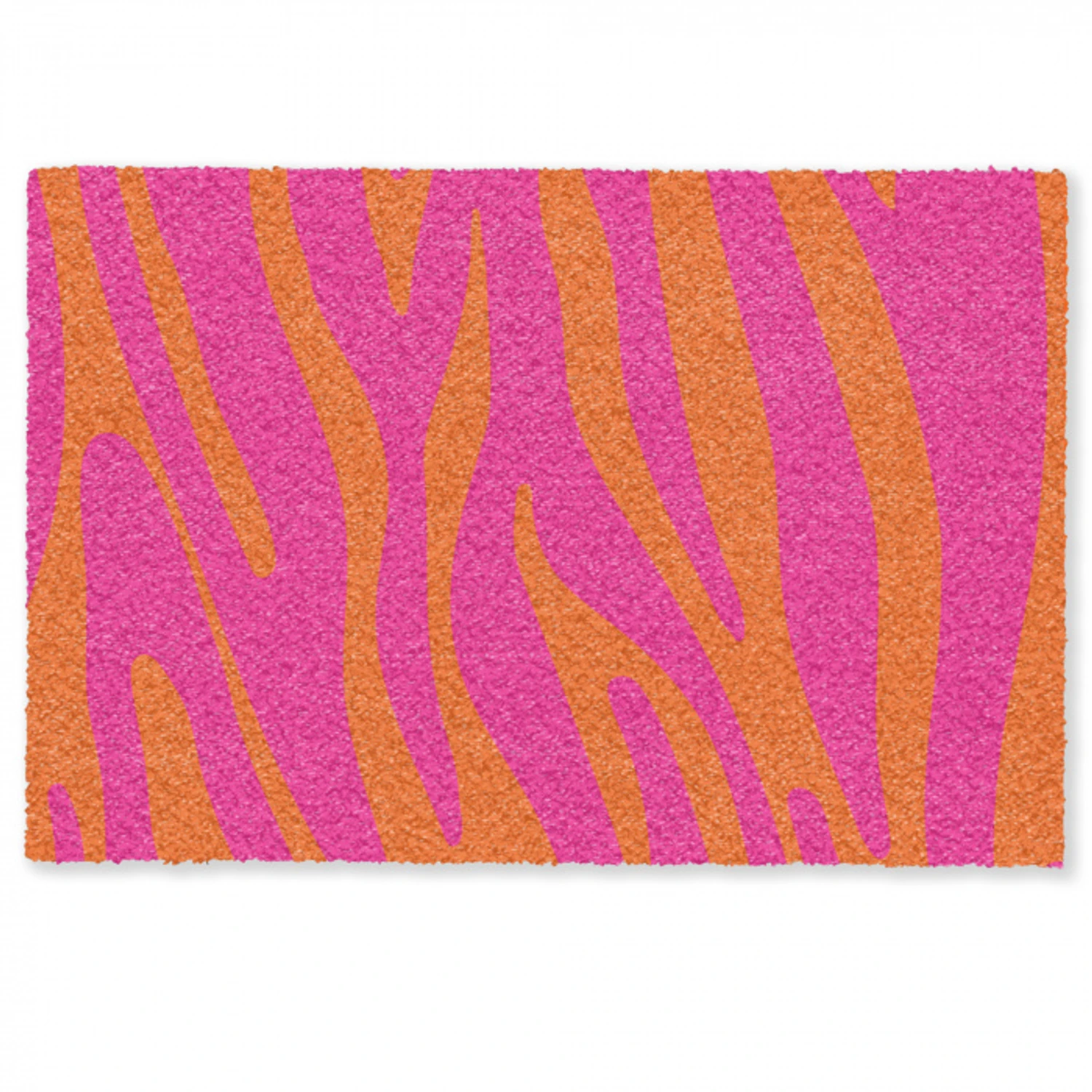 Zebraprint - Roze - Oranje - Dierenprint Deurmat klein -zkaufland3d