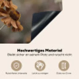 Zonnehoed - Droogbloemen - Geel - Warm Inductie beschemer met haakjes klein -ky-onderkant-de