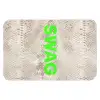 Slangenprint - SWAG - Neon - Groen Badmat klein -3d
