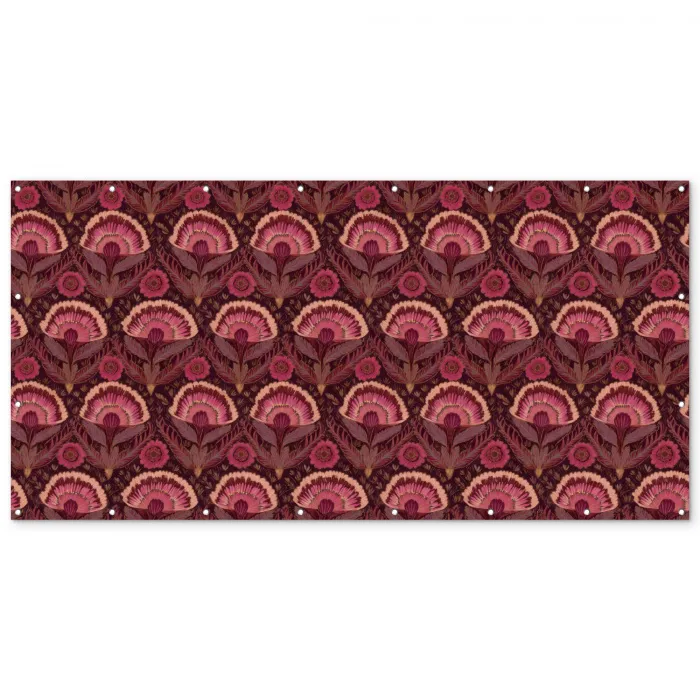 Antiek - Bloemen - Kleurrijk Balkonbeschermer Duitsland klein 596 -zz_3d