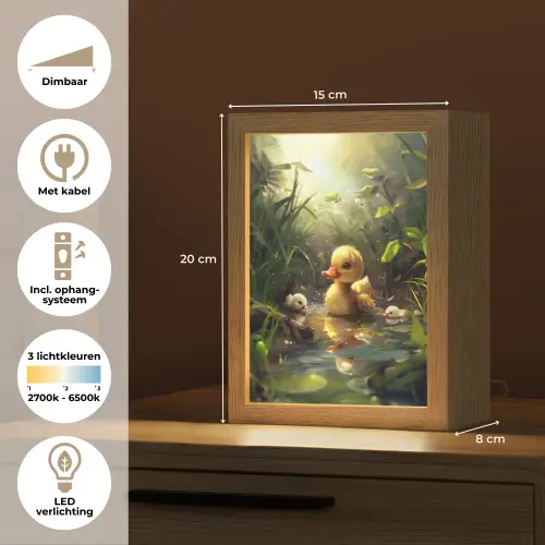 Eendjes - Dieren - Natuur Light Box met kabel klein -USP_NL