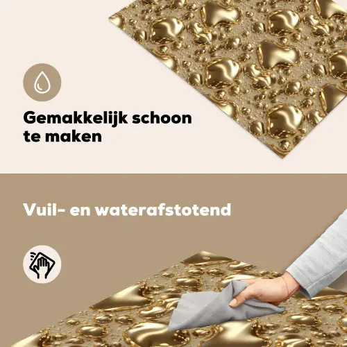 Druppels - Organisch - Goud Inductie beschemer met haakjes klein 777 -ky-schoon-nl