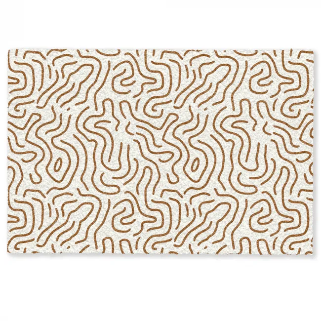 Deurmat - Minimalistisch - Patroon - Terracotta