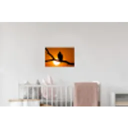 Gier - Tak - Zon - Oranje Muursticker klein -kinderkamer