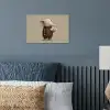 Olifant - Witte bloemen - Kindvriendelijk poster papier klein -sfeer2