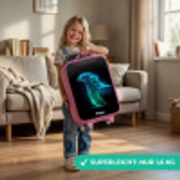 Digitale adelaar in profiel Kinderkoffer - Roze klein -sfeer2_DE