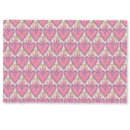 Patroon - Roze - Hartjes Deurmat klein 898 -zkaufland3d