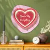 Liefde - Hart - Valentijn Wandcirkel Organisch Aluminium middel -sfeer2