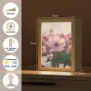 Bloemen - Paars - Wazig Light Box met kabel (Tafellamp) klein -USP_NL