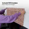 Geometrisch - Patroon - Rood Inductie beschemer met haakjes klein 777 -ky-ophangen-nl