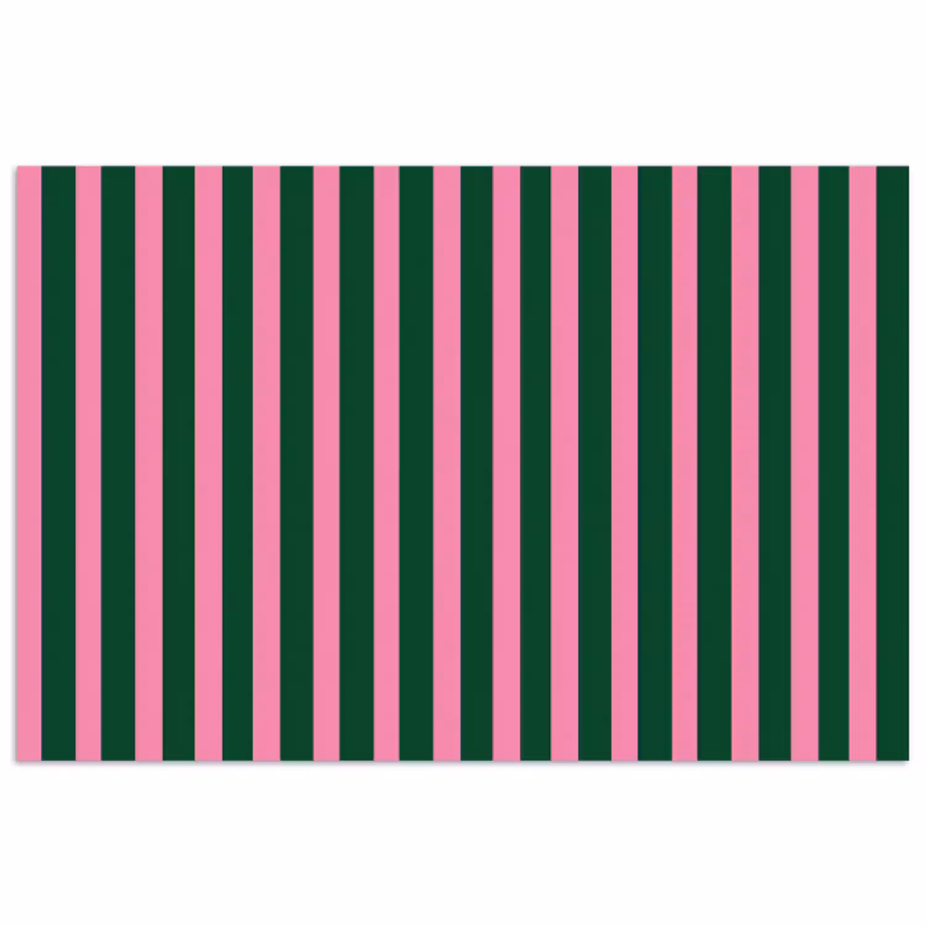 Verticale strepen - Groen - Roze poster papier klein 62 -3d