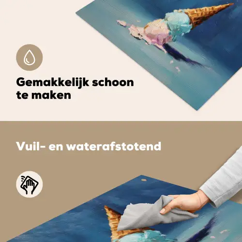 Ijshoorn - Bolletjes - Smelt - Roze Inductie beschemer met haakjes middel -ky-schoon-nl