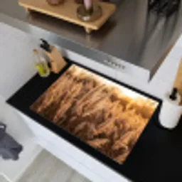 Rietpluimen - Gras - Zonsondergang - Goud - Serene Inductie beschemer met haakjes klein -sfeer1