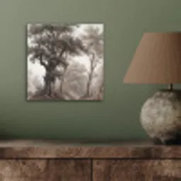 Natuur - Bos - Eik aluminium wit klein -sfeer2