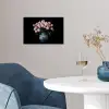 Bloemen - Roze - Tulpen - Vaas poster papier klein -sfeer3