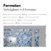 Ijsblokjes - Water - Blauw Muismat XXL klein -sfeer5