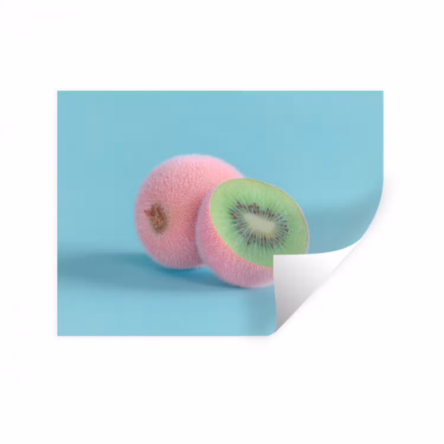 Wandtattoo – Kiwi - Blau - Surreal
