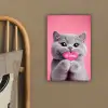 Kat - Valentijn - Roze - Liefde canvas 2cm klein -sfeer3