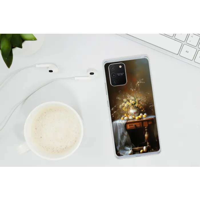 Paaseieren - Stilleven - Vaas Telefoonhoesje Samsung Galaxy S10 Lite klein -oordopS10Lite