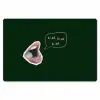 Illustratie - Mond - Donkergroen - Tekstwolkje Placemat vinyl groot -zzsfeer1_Kitchenyeah-website