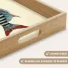 Gestreept - Donkerblauw - Rugvin - Vis Dienblad Rechthoek middel -USP_HandgreepNL