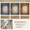 Vogel - Beige - Japandi Light Box met kabel (Tafellamp) klein -USP_lichtkleurNL