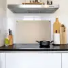 Japandi - Beige - Modern Inductie beschemer met haakjes klein -sfeer2