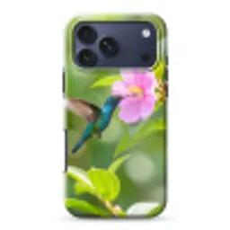 Kolibrie - Bloem - Natuur - Groen Toughcase MagSafe Apple iPhone 17 Pro Max klein -3d