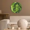 Groente - Sla - Groen Akoestische PET Vilt - Rond klein -sfeer1