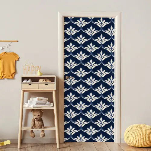 Modern - Ontwerp - Blauw deurposter klein 289 -sfeer4