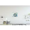 Krans - Eieren - Bloemen textielposter latten blank klein -kinderkamer
