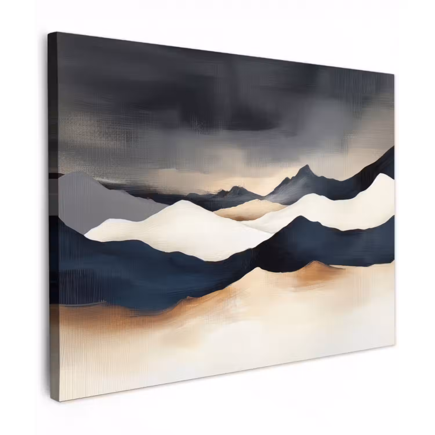 Leinwandbild - Berge - Dunkelblau - Landschaft